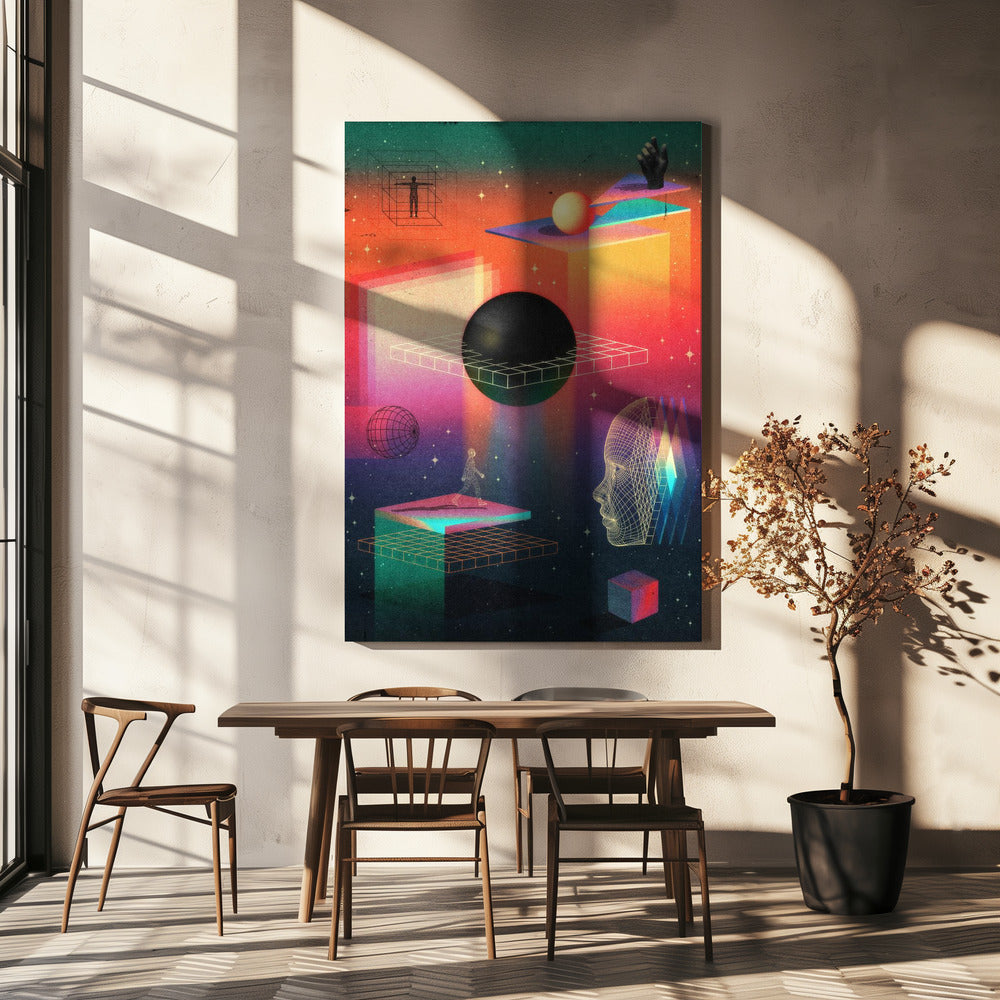 Zwischen den Dimensionen | Leinwand