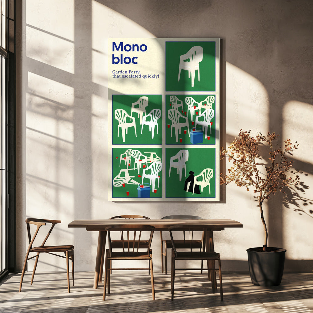 Poster Monoblock Fünf Quadrate | Leinwand
