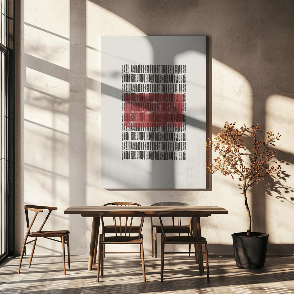 Crimson Code | Leinwand