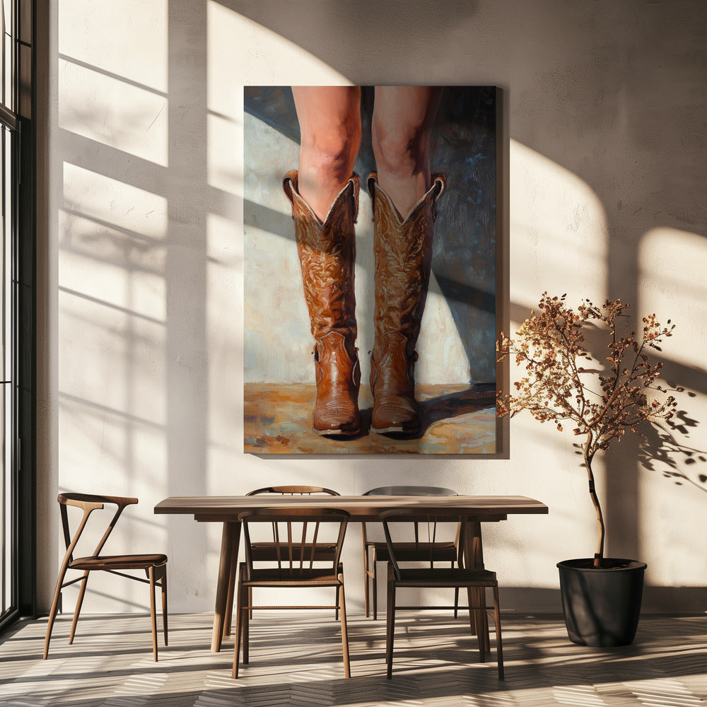 Cowboystiefel | Leinwand