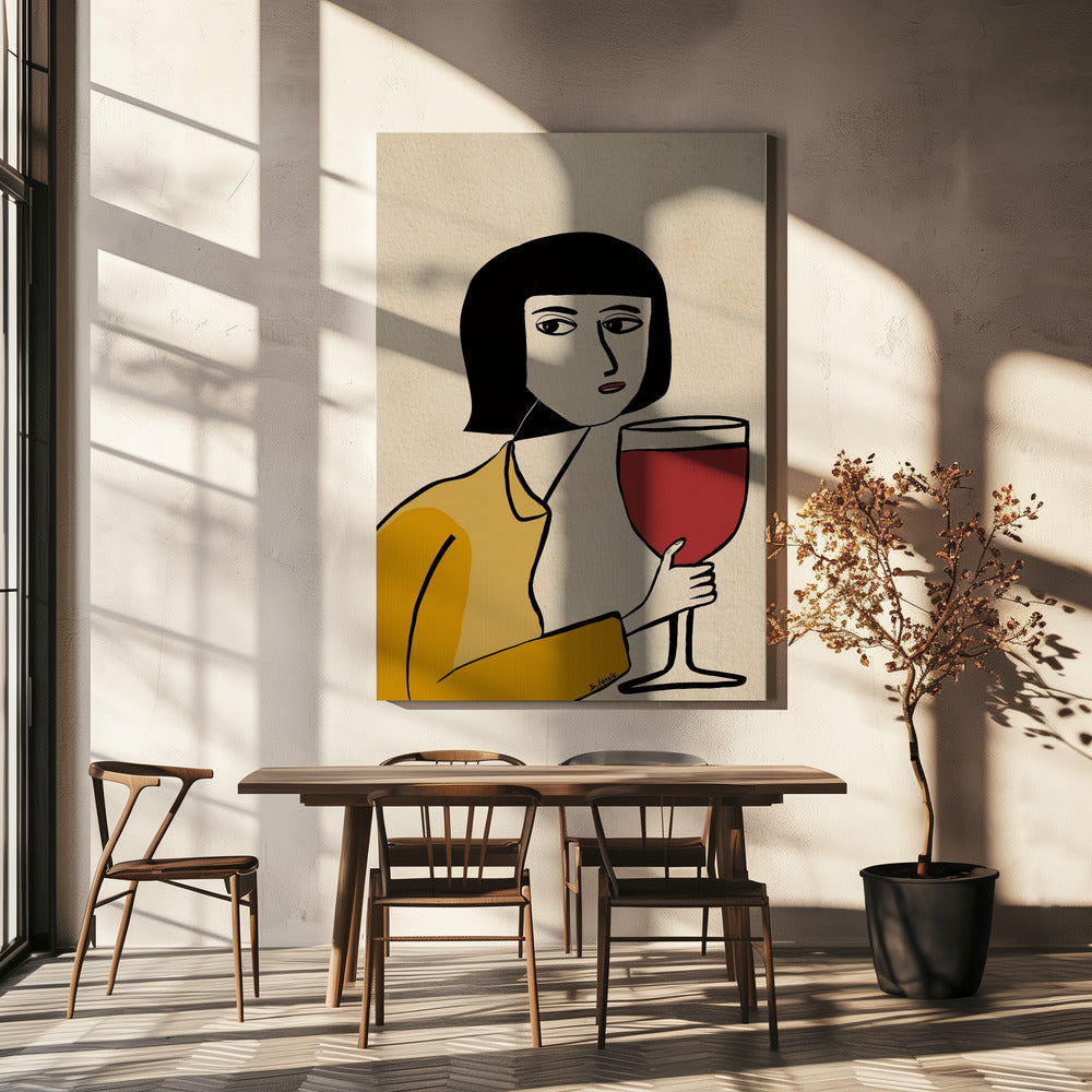 Weinliebhaber | Leinwand