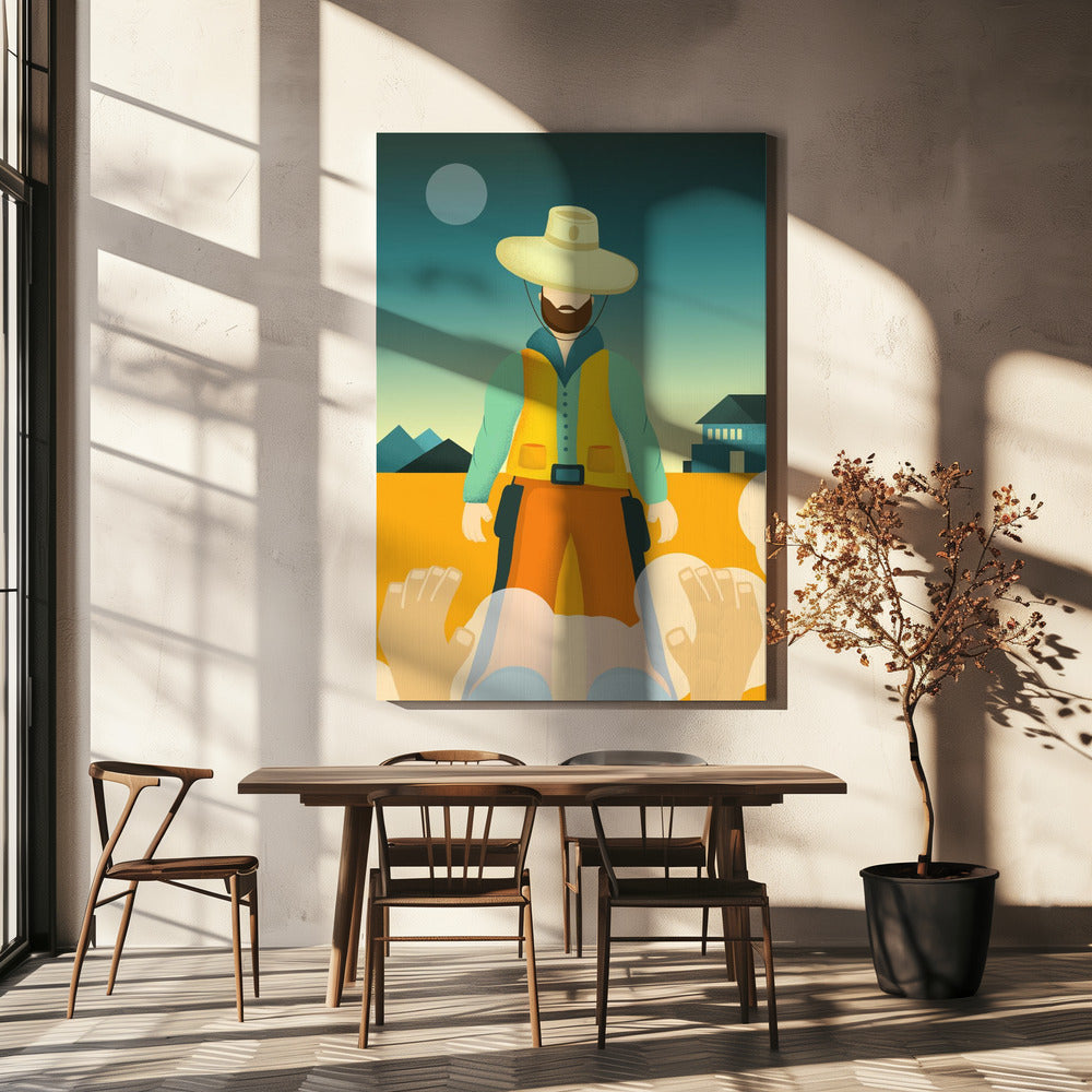 Showdown bei Sonnenaufgang | Leinwand