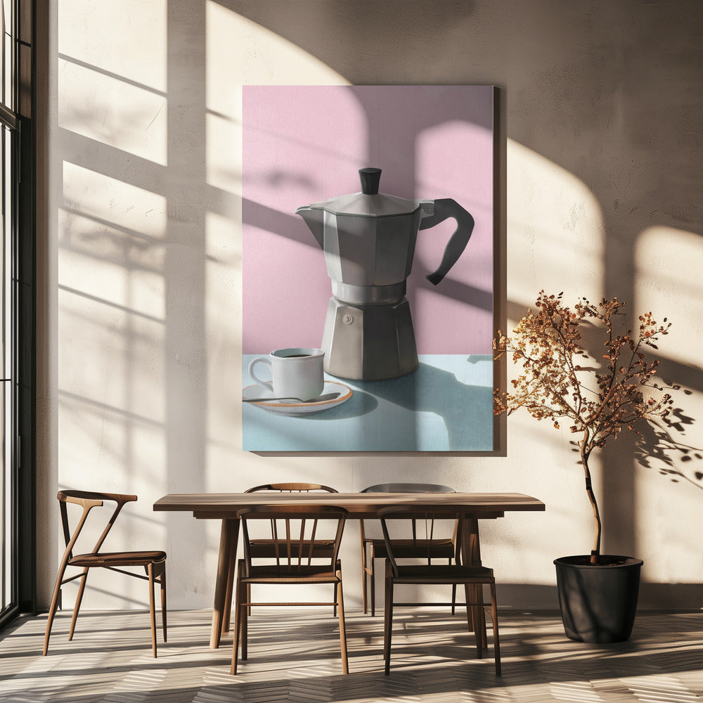 Moka Kaffeekanne | Leinwand