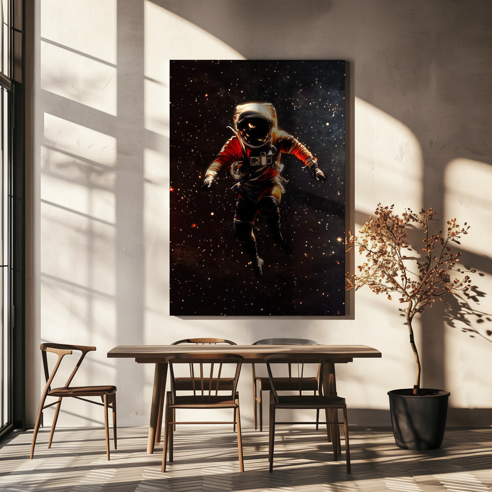 Ein Astronaut im Weltraum | Leinwand