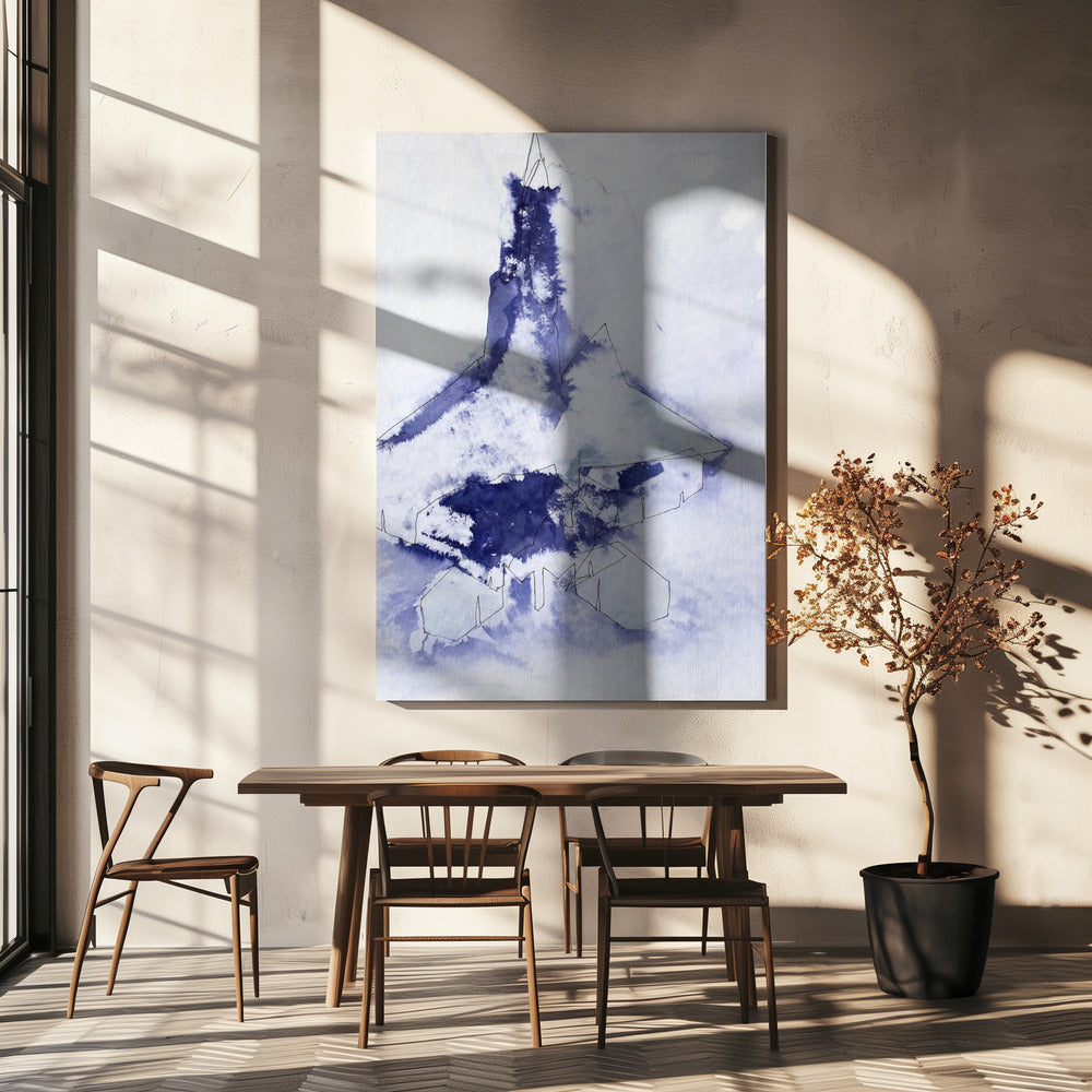 Kampjet Study (indigo 3) | Canvas