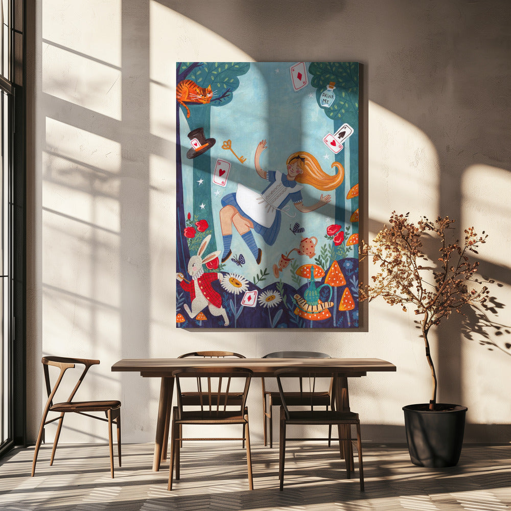 Alice im Wunderland | Leinwand