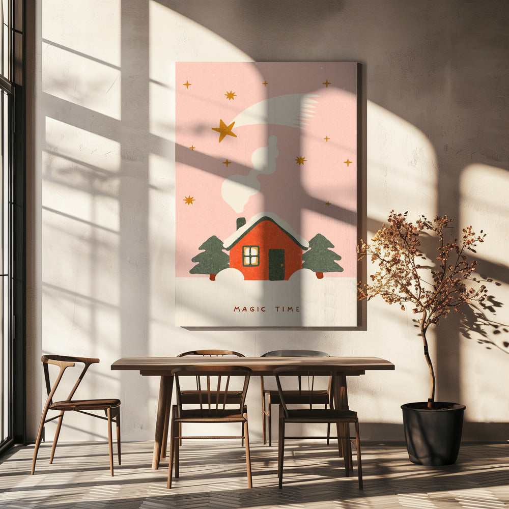 Eine zauberhafte Zeit zu Weihnachten | Leinwand