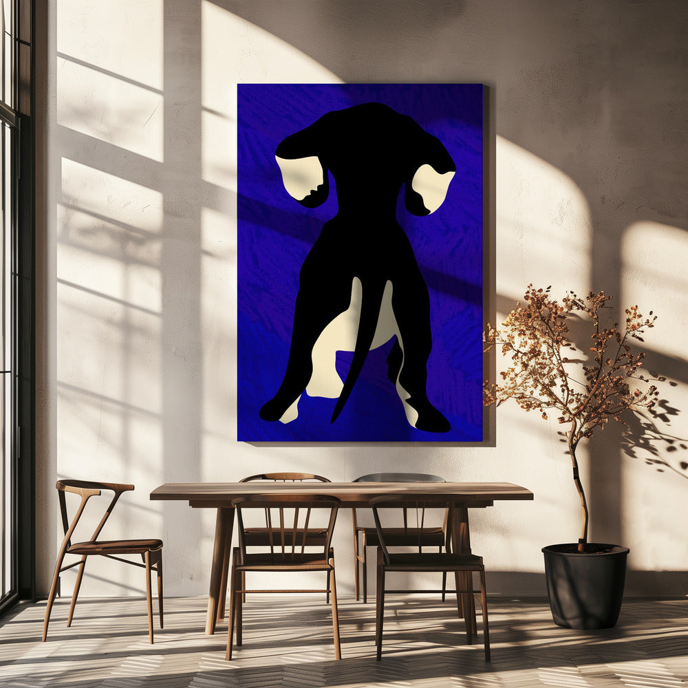Blauer Hintergrund | Leinwand