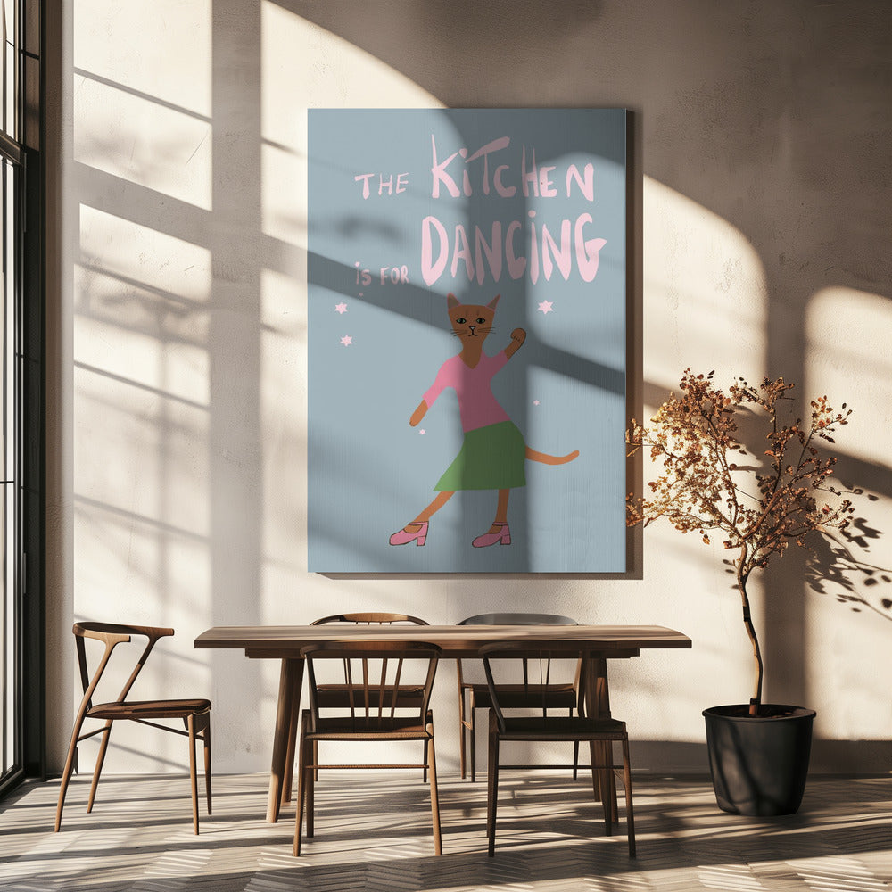 Die Küche ist zum Tanzen da | Leinwand