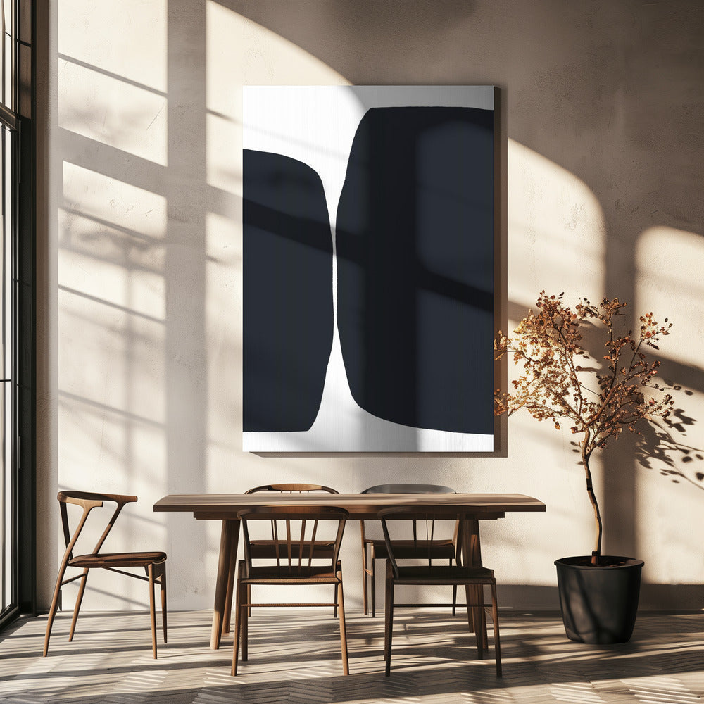 Kräftige schwarze Formen | Leinwand