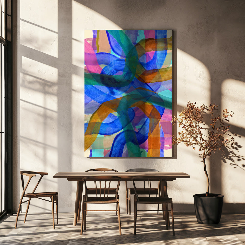 Cobalt Shuffling 2 | Canvas