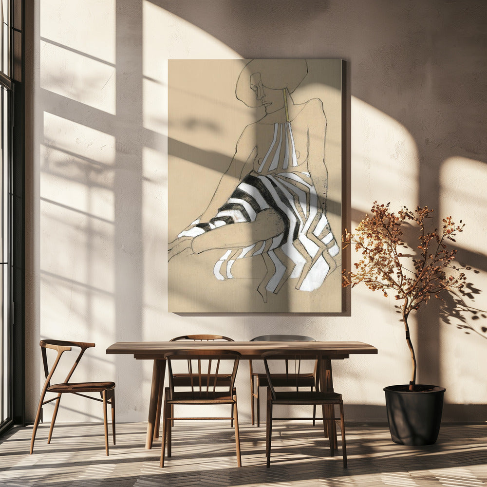 Akt Jugendstil | Leinwand