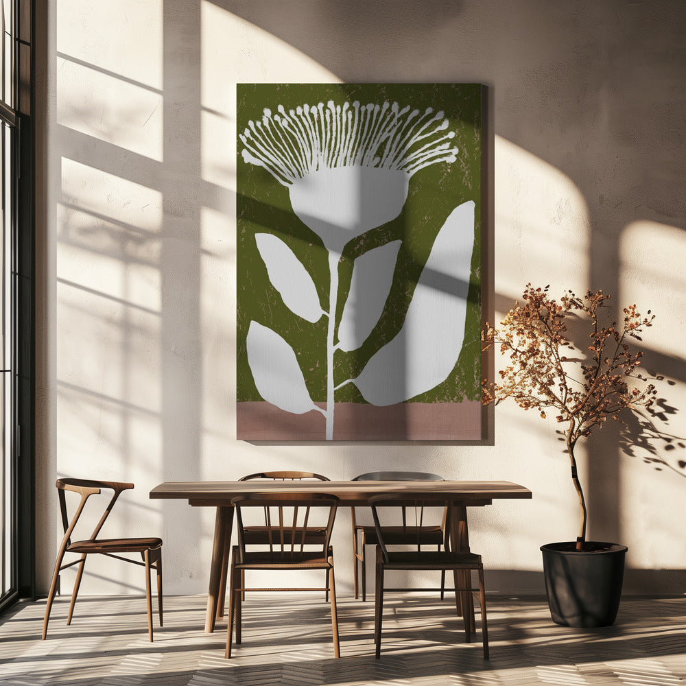 Botanisches Design einer Blume gegen | Leinwand