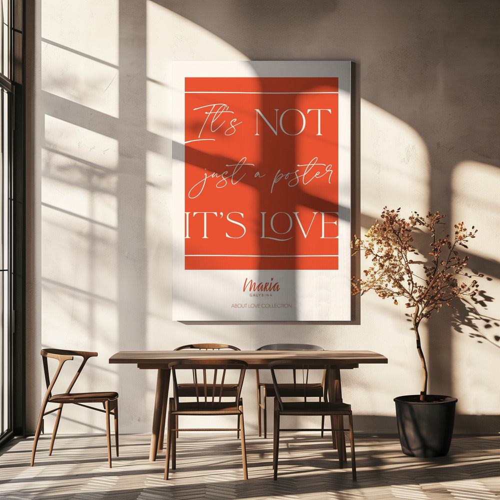 Über die Liebe. Poster | Leinwand