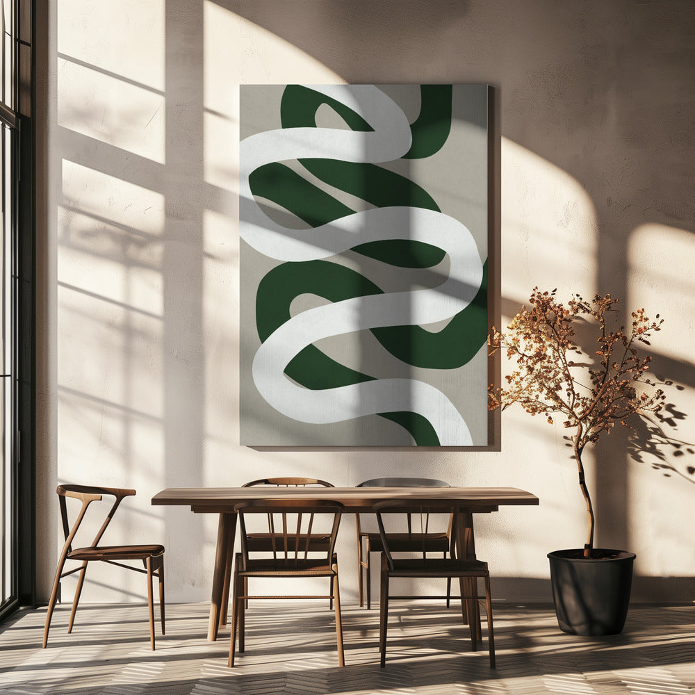 Expressionistische Kurven 3 | Leinwand