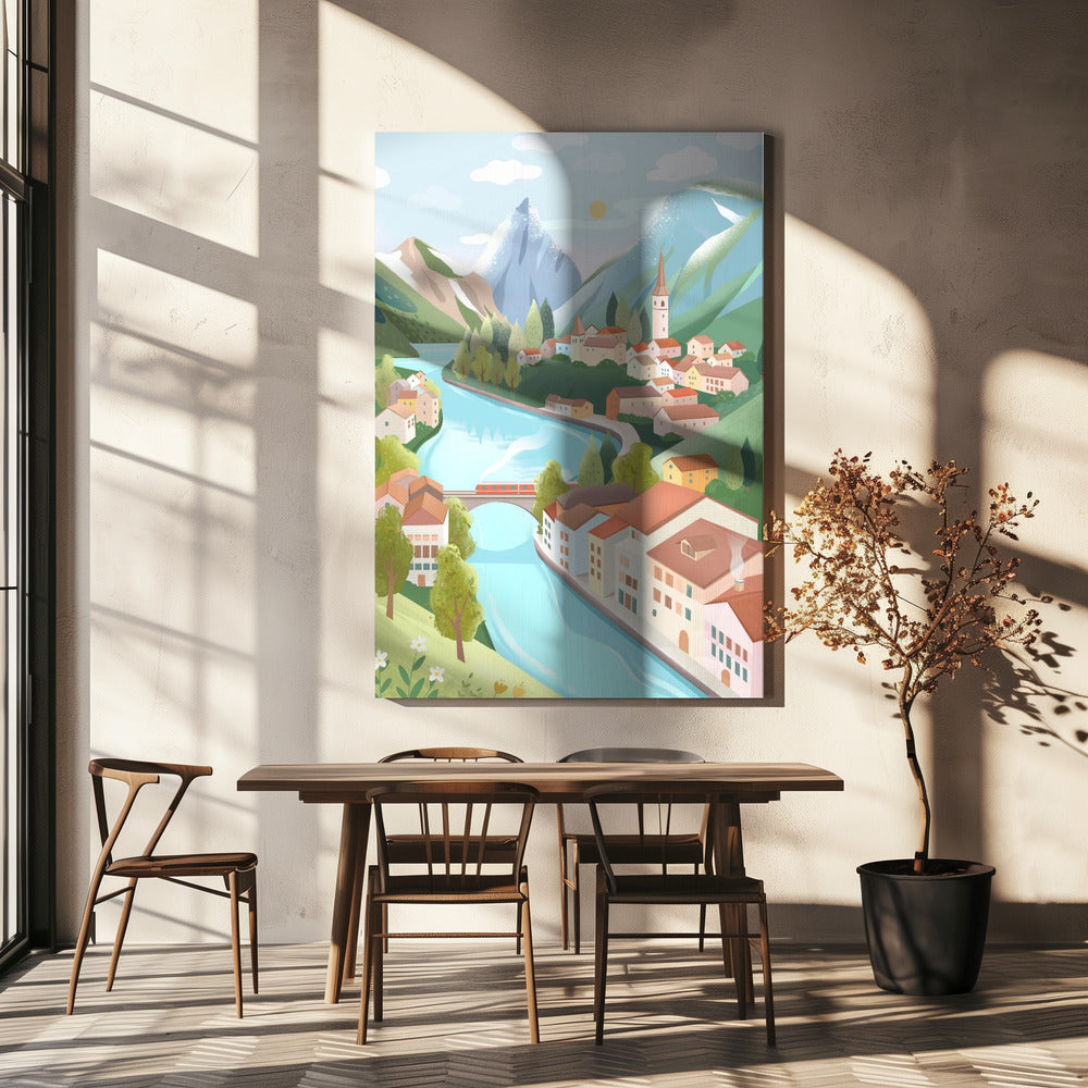 Schweizer Alpen | Leinwand