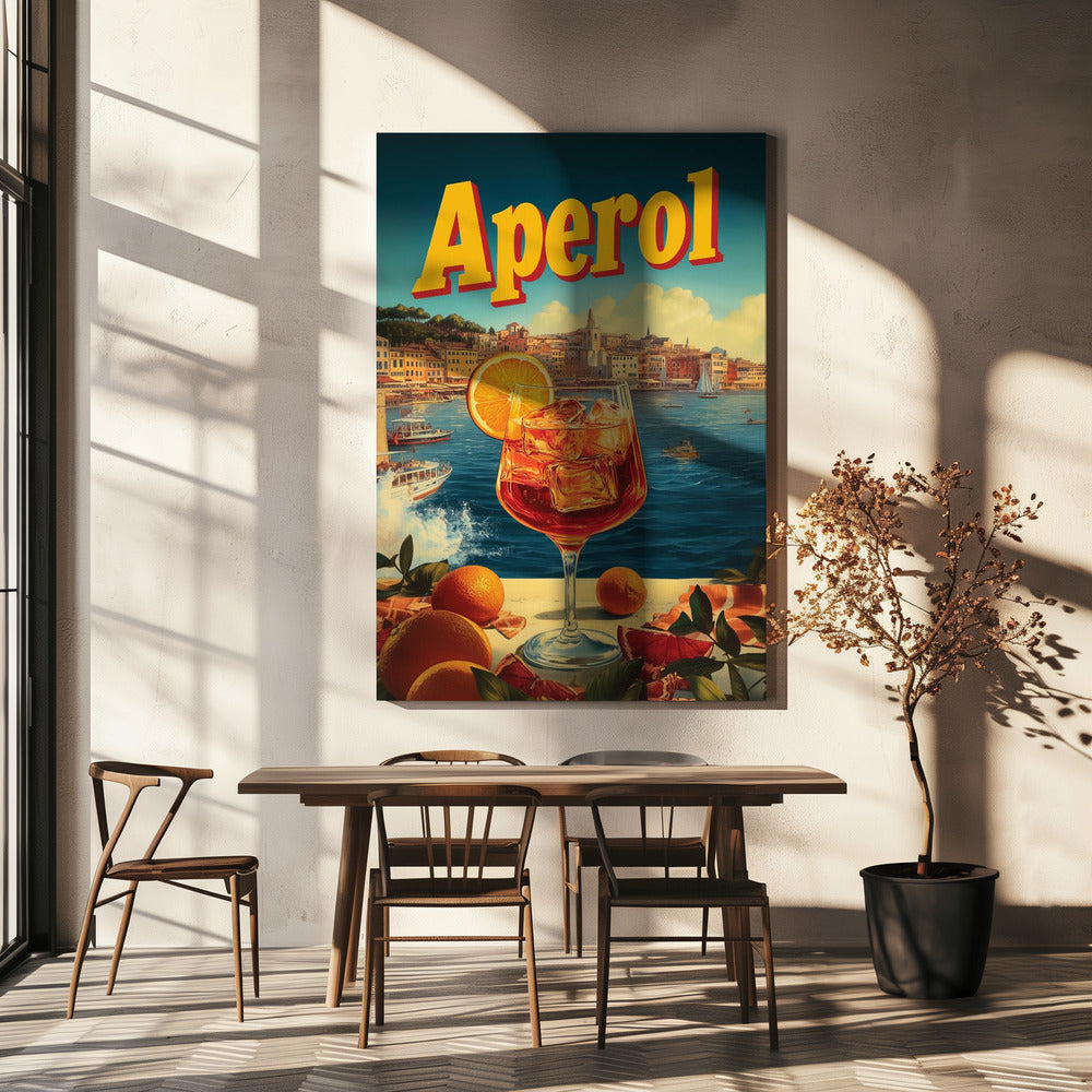 Aperol Vintage Werbung | Leinwand
