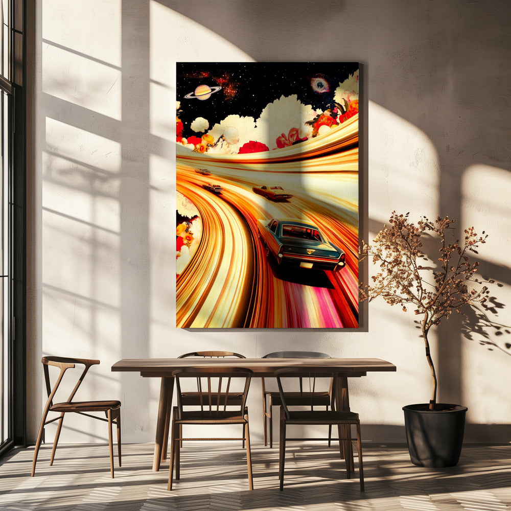 Blumenrennen | Leinwand