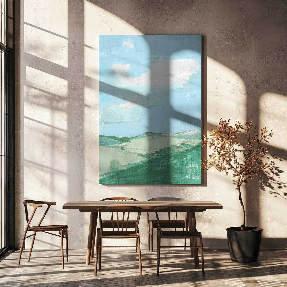 Landschaft im großen Himmel Nr. 1 | Leinwand