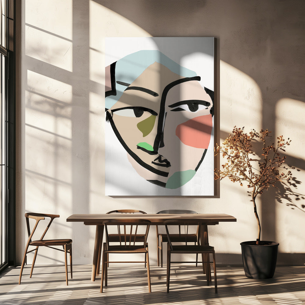 Visage No2 Kunstdruck | Leinwand