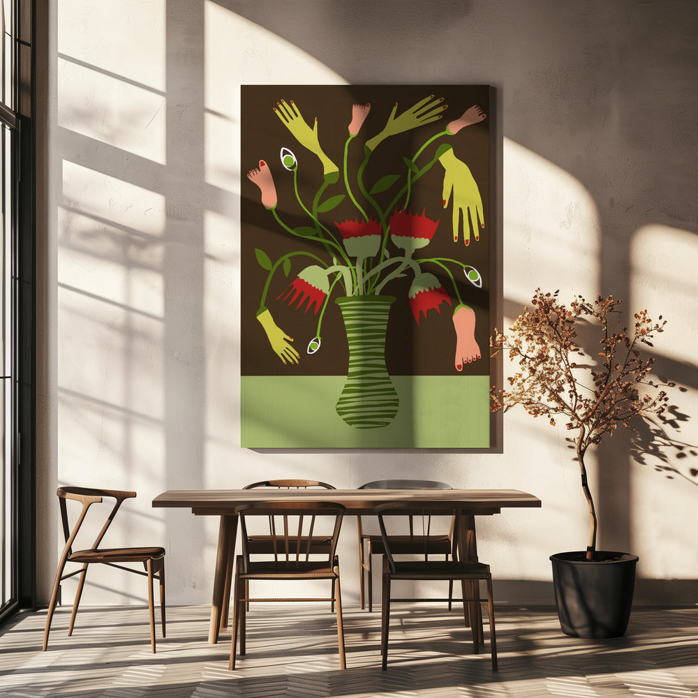 Die seltsame Vase | Leinwand