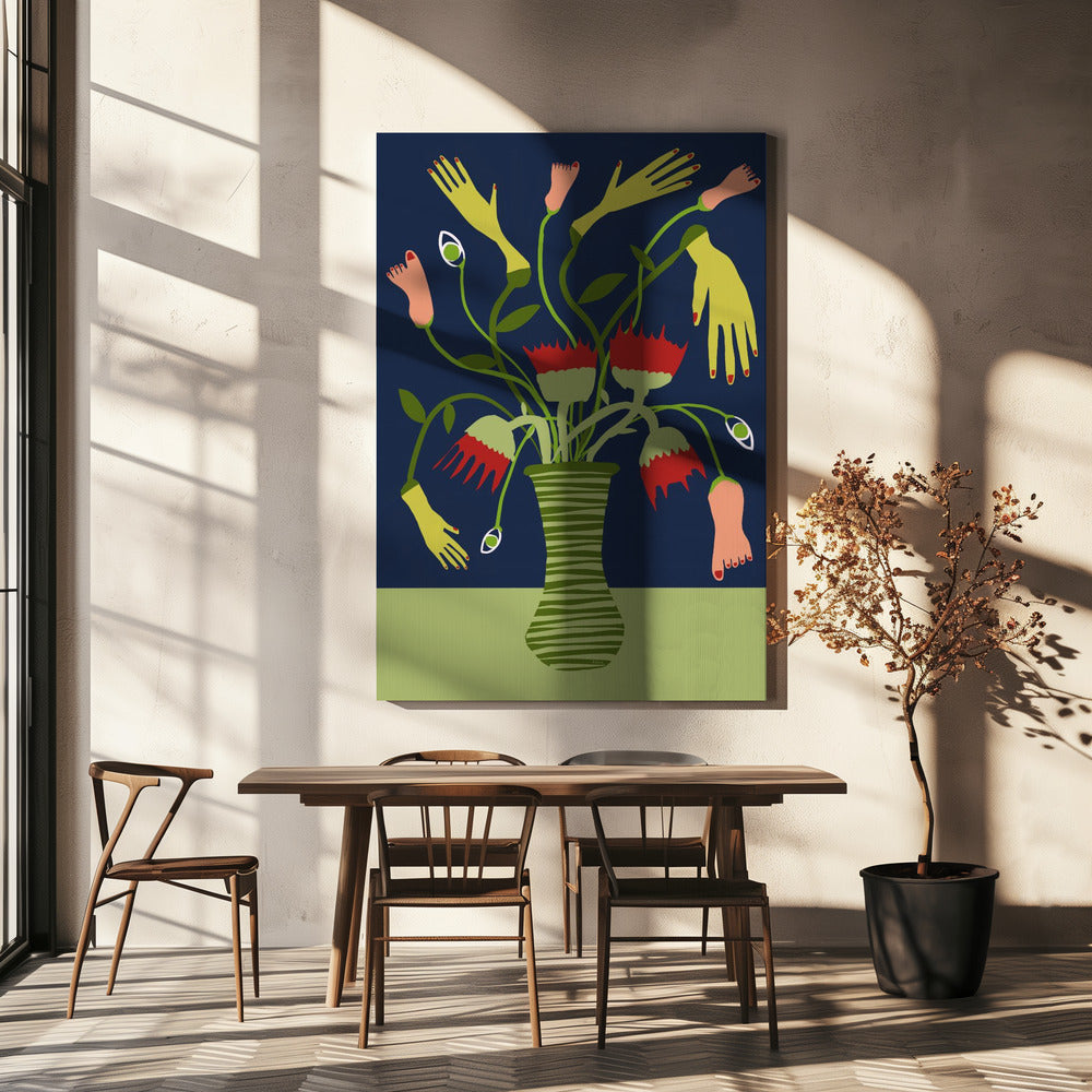 Die seltsame Vase | Leinwand