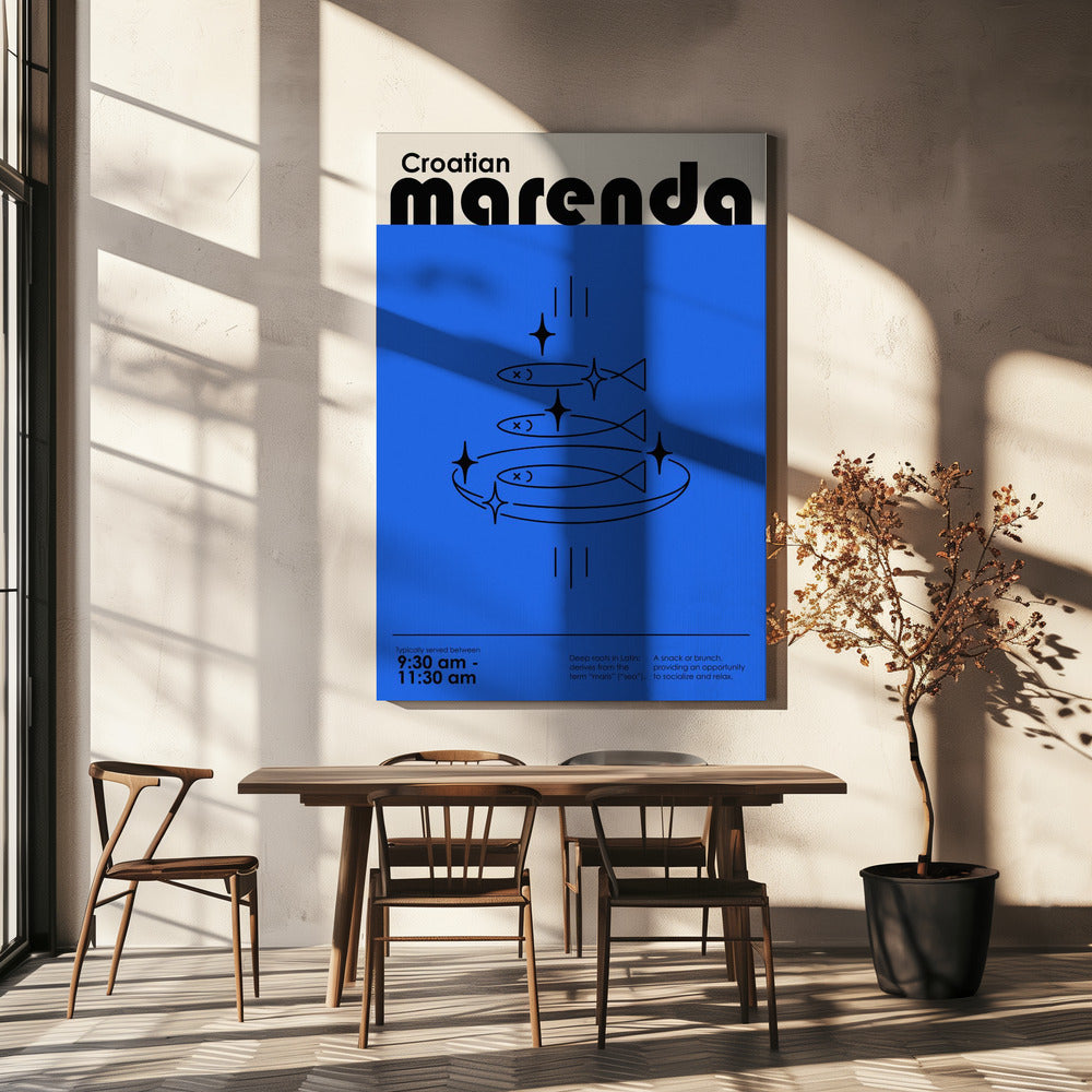 Kroatische Marenda | Leinwand