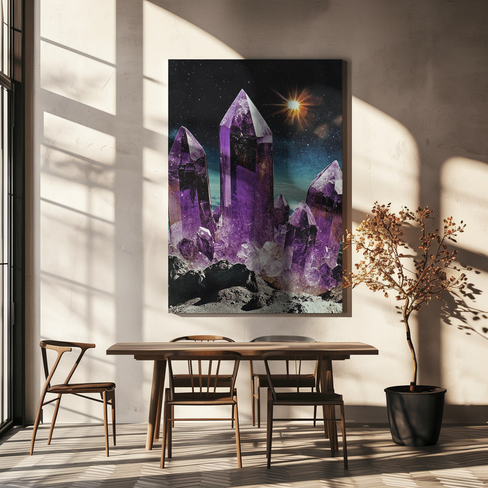 Galaktischer Amethyst | Leinwand