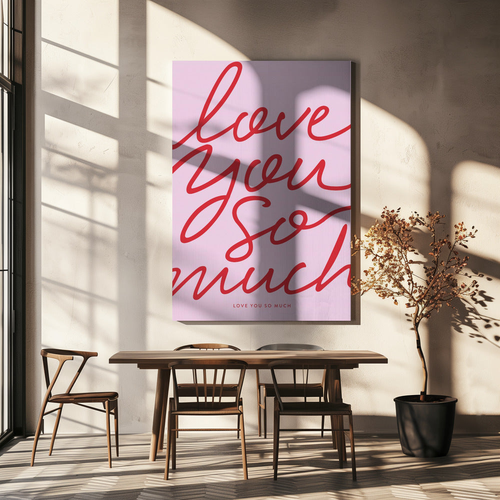 Ich liebe dich so sehr | Leinwand
