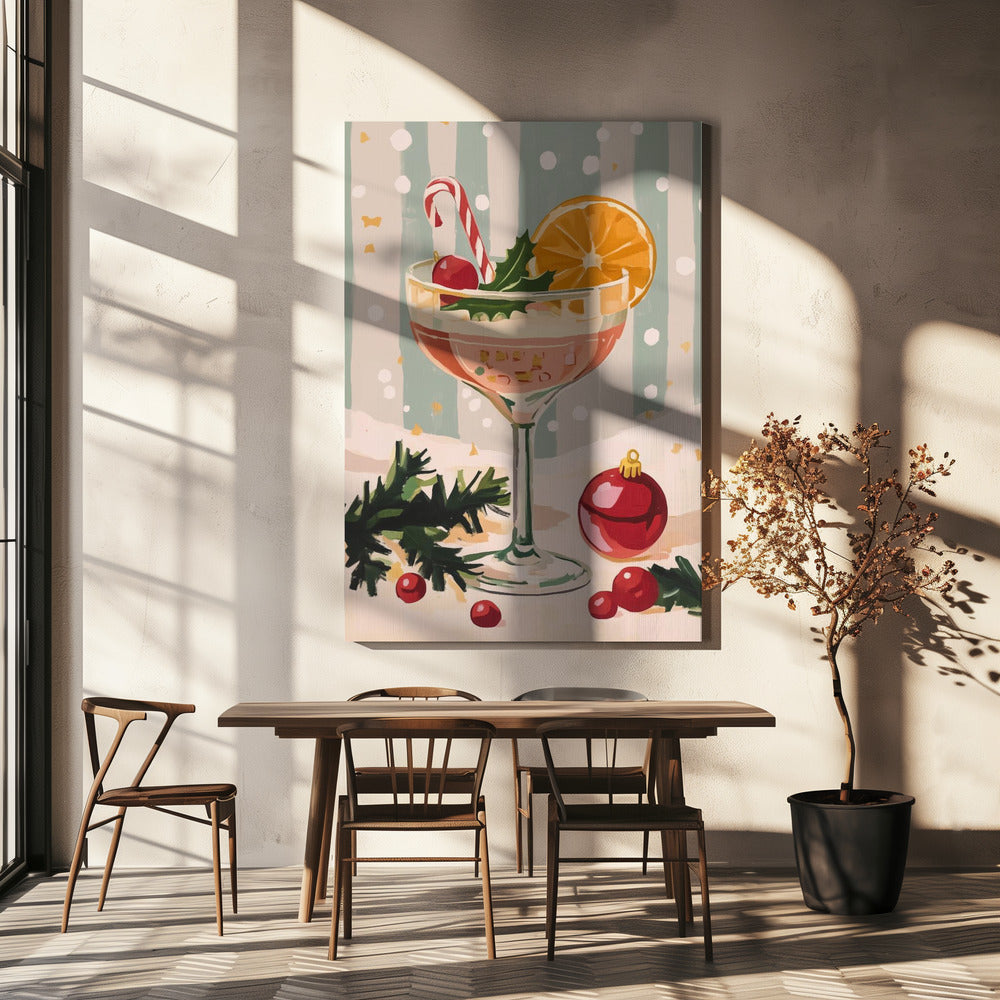 Weihnachtscocktail | Leinwand