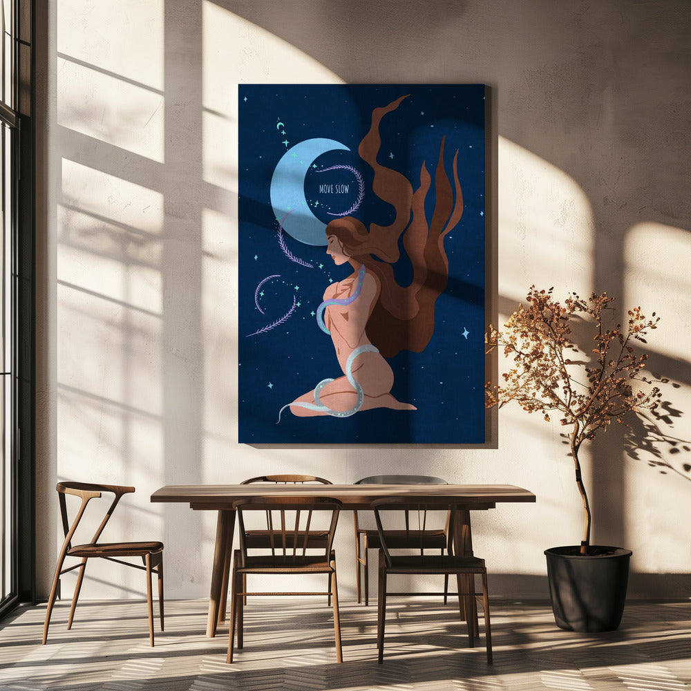 Ätherische Nachtmuse | Leinwand