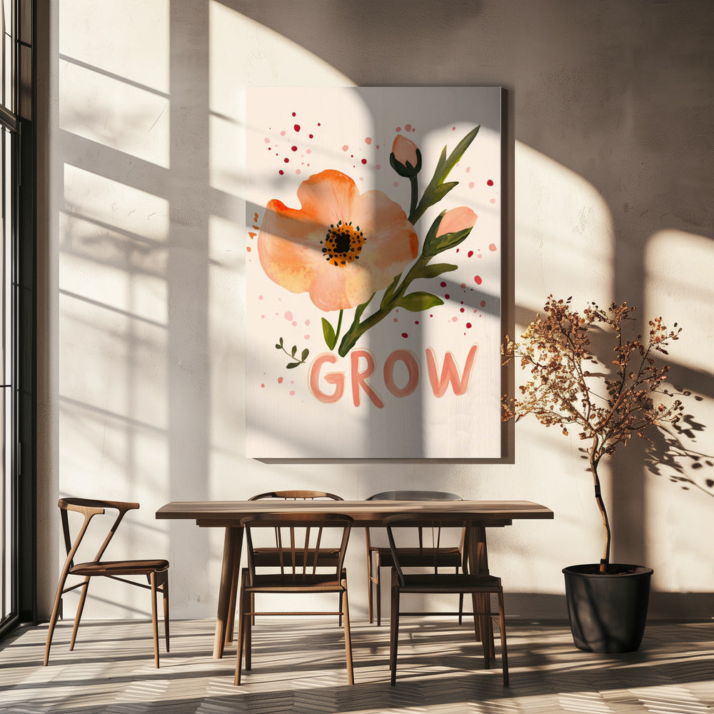 Blumenwachstum | Leinwand