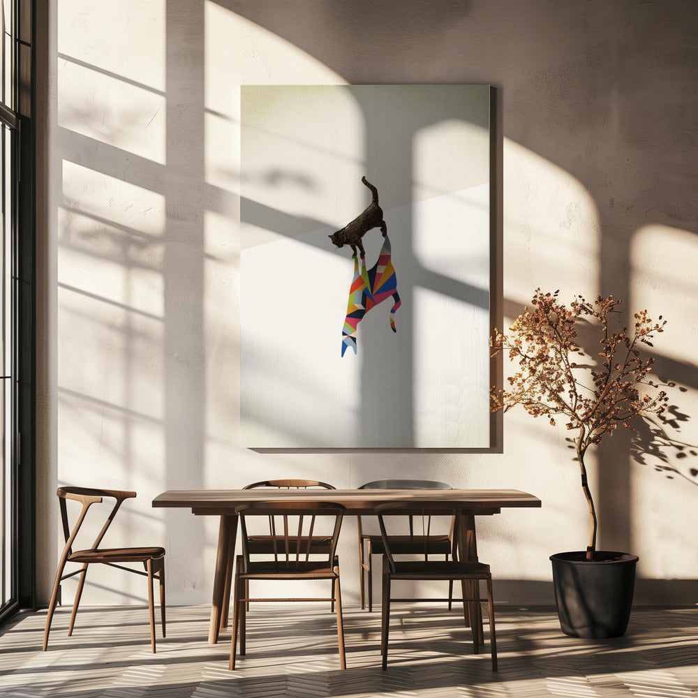Gehender Schatten, Katze | Leinwand