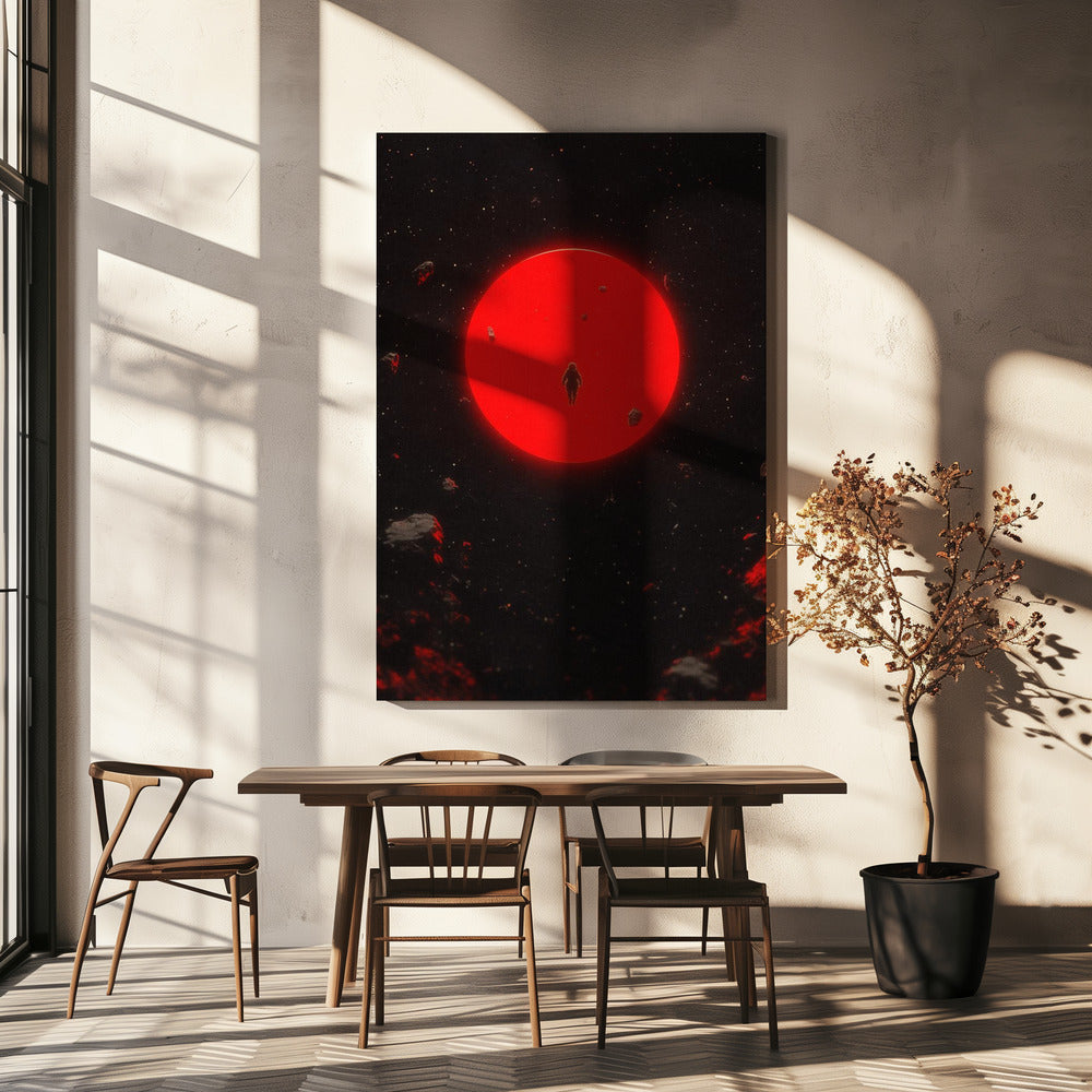 Roter Mond | Leinwand