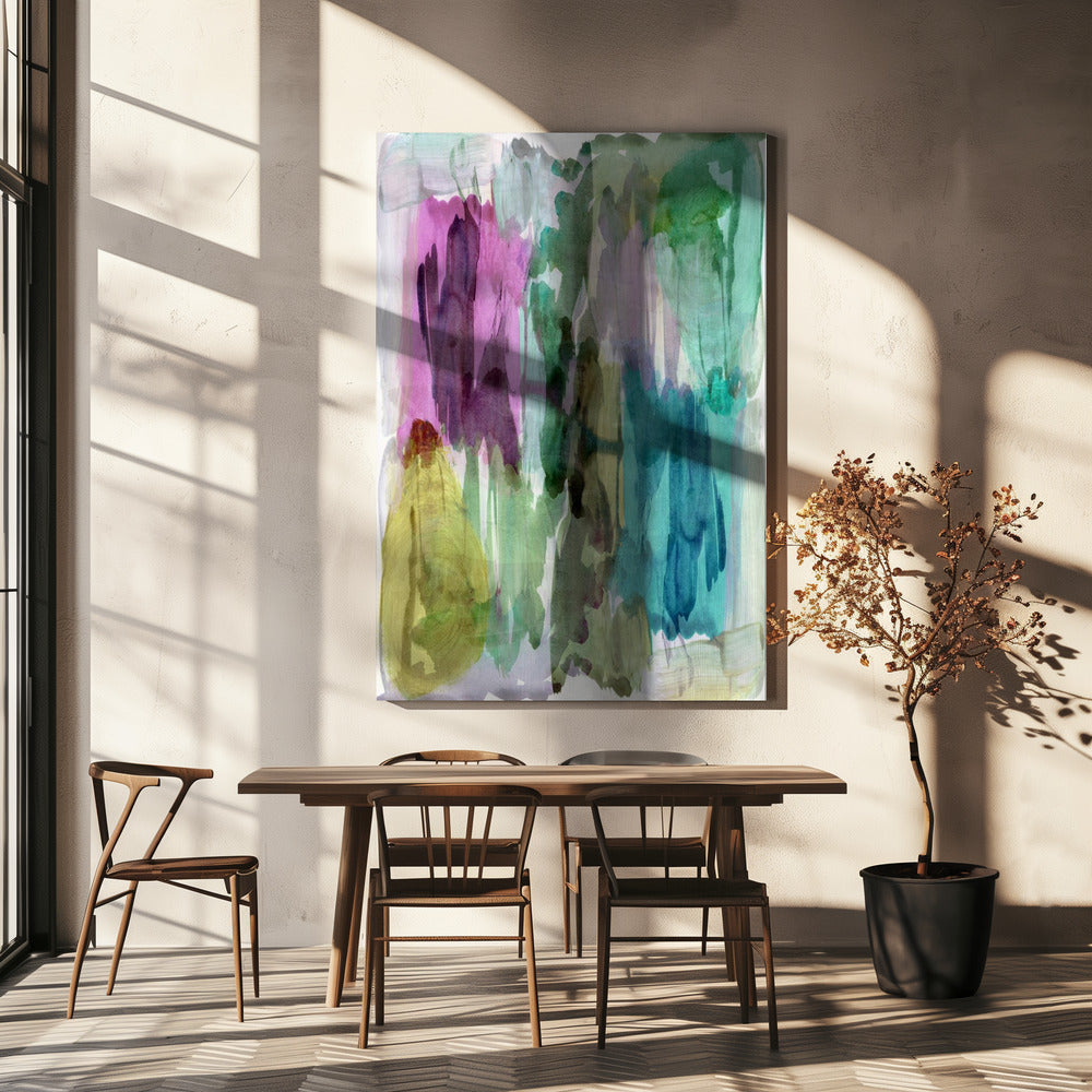 Aquarell Organische Formen 4 | Leinwand