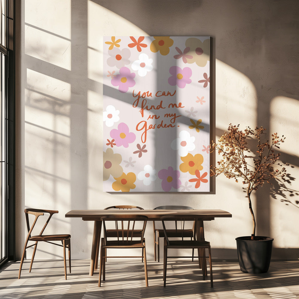 Finde mich in meinem Garten 1 | Leinwand