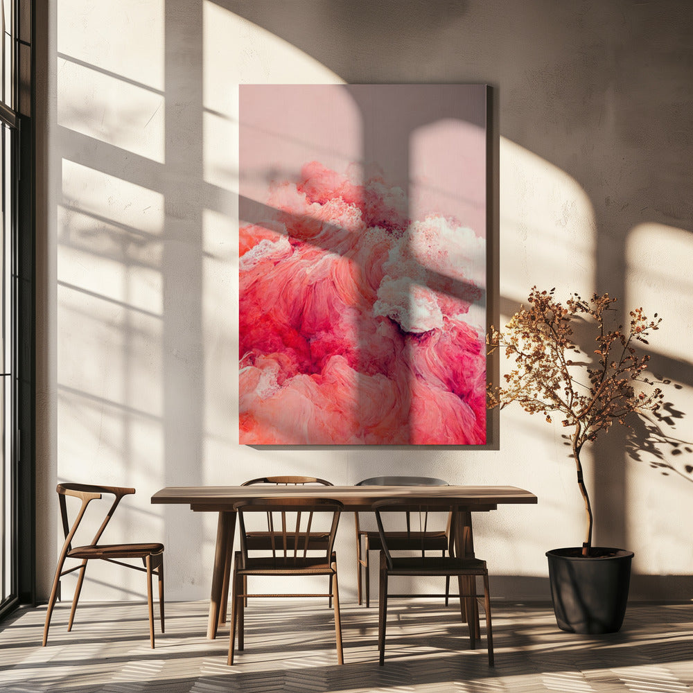 Purpurrote Wellen | Leinwand