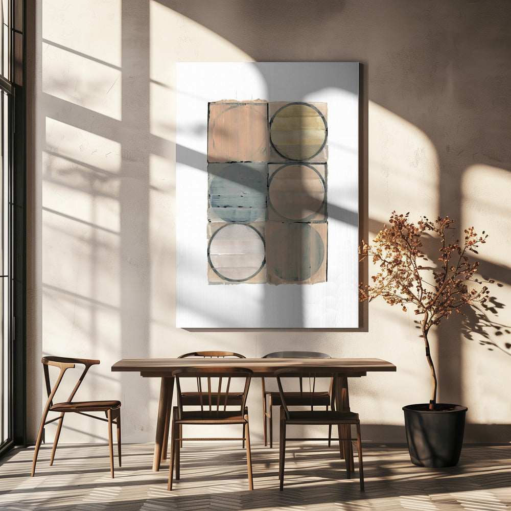 Circles In Squares No 2 | Canvas