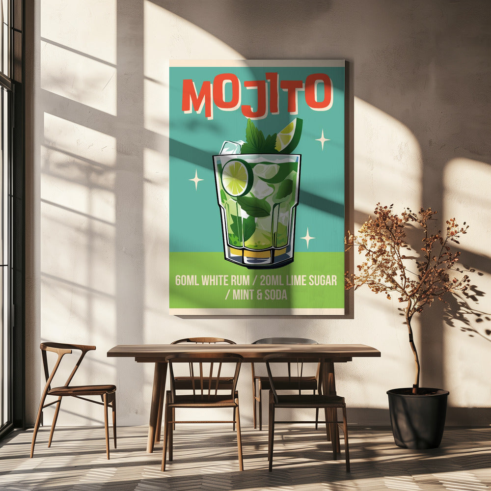 Mojito-Cocktail | Leinwand