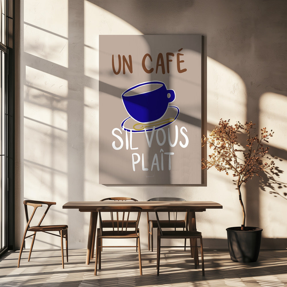 Un café | Leinwand