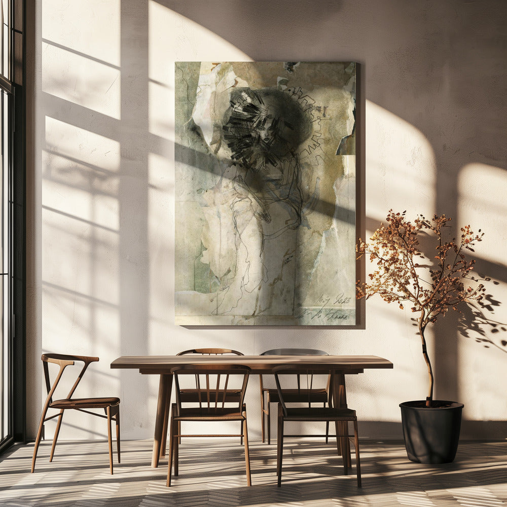 Einsame Figur | Leinwand