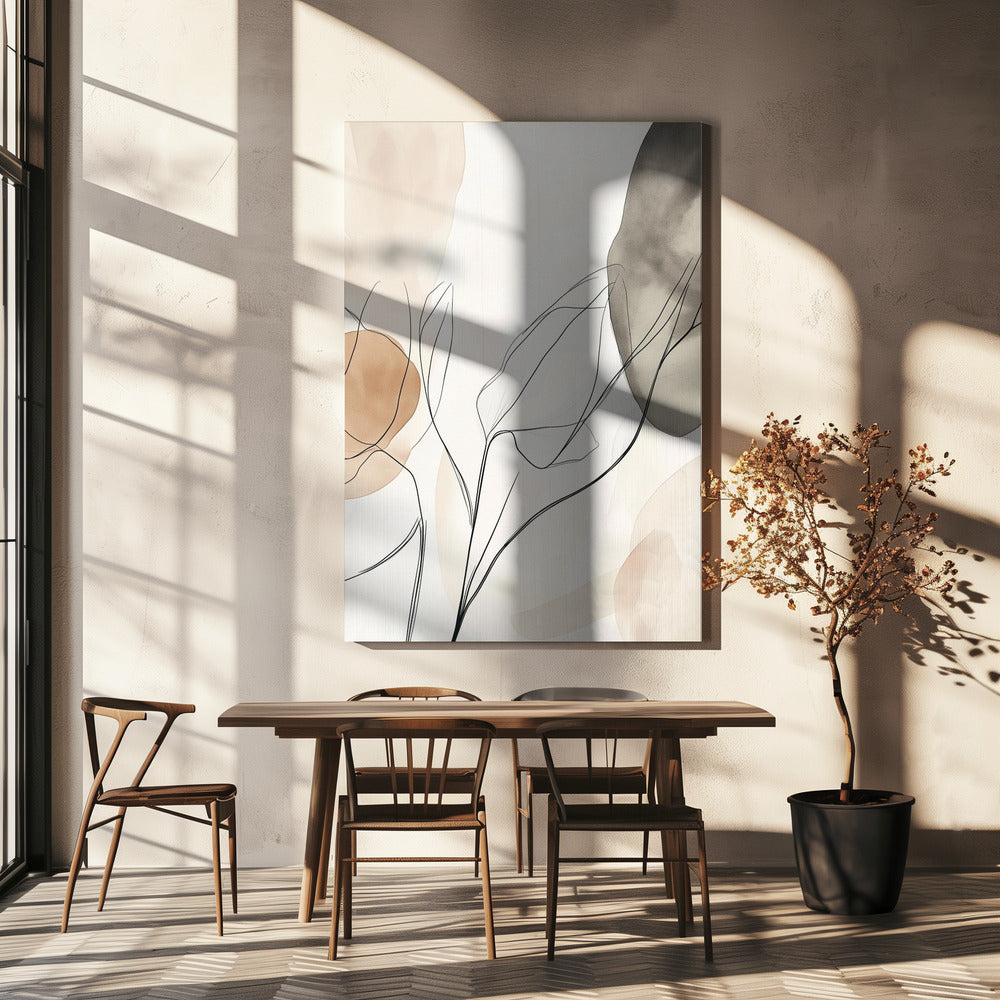3er Set Ätherische Flora | Leinwand
