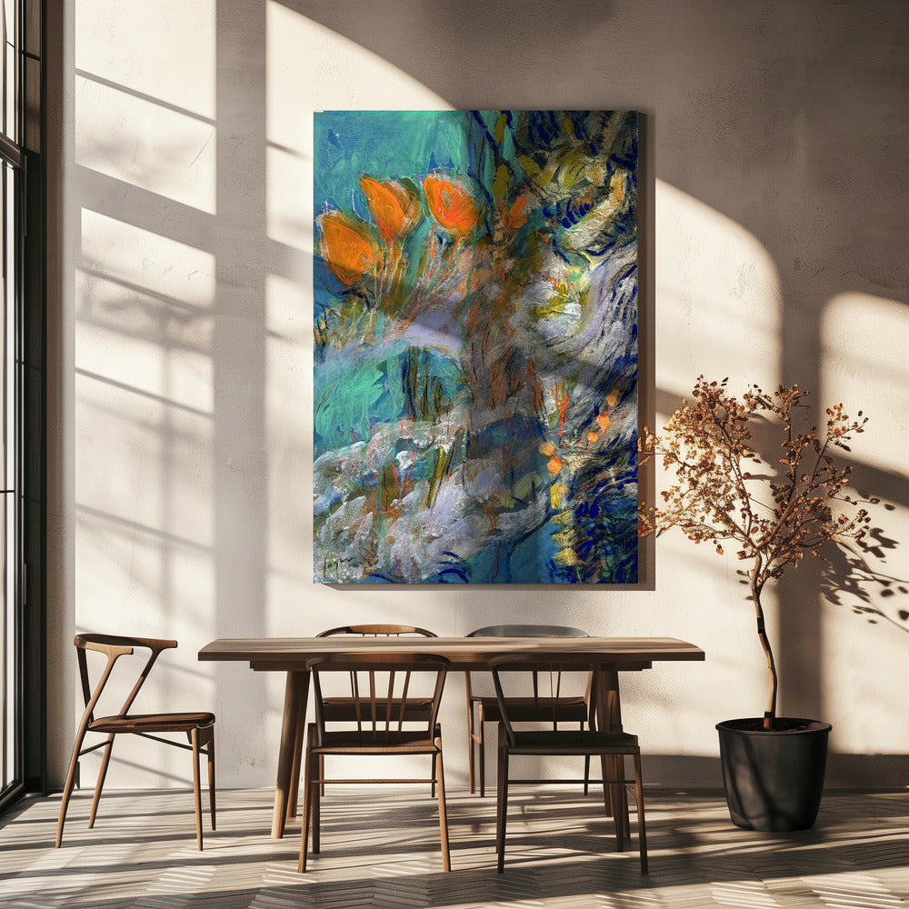 Lebendiger Blumentraum | Leinwand
