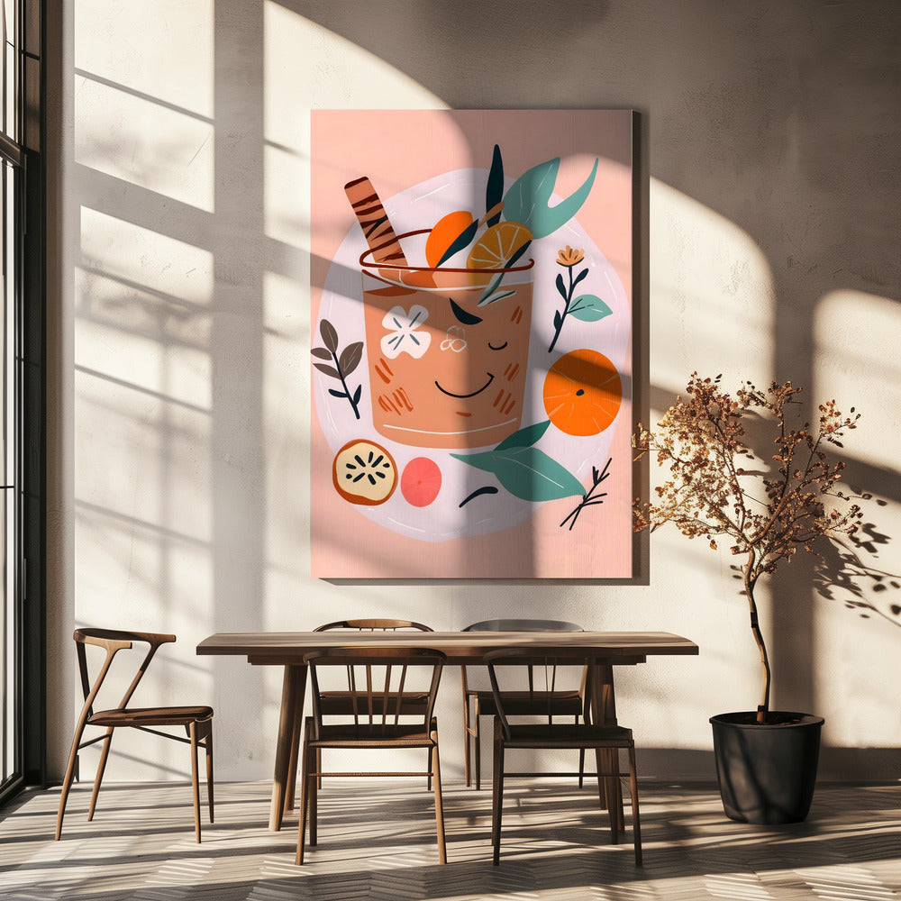 Zimt-Orangen-Cocktail | Leinwand