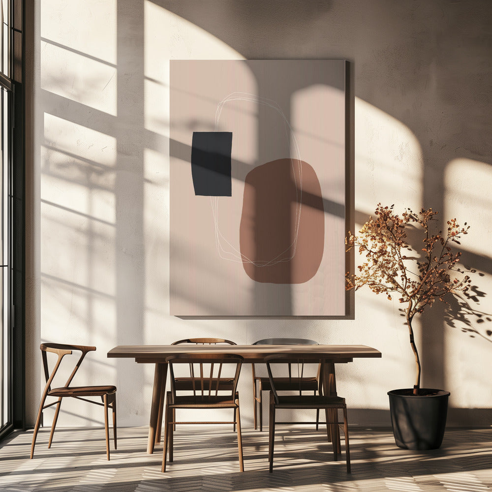 Minimalistische geometrische Formen | Leinwand