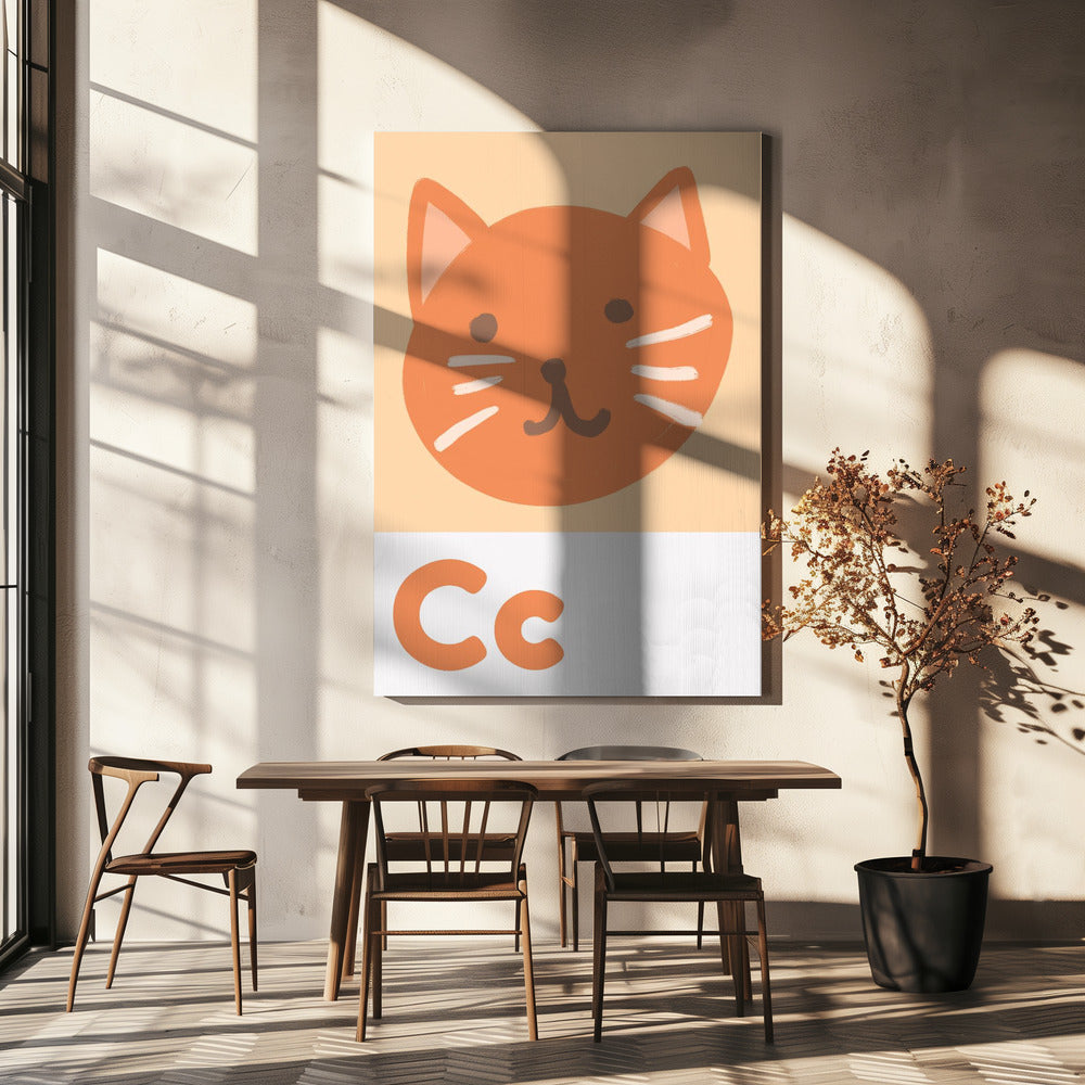 Kuschelkatze C | Leinwand