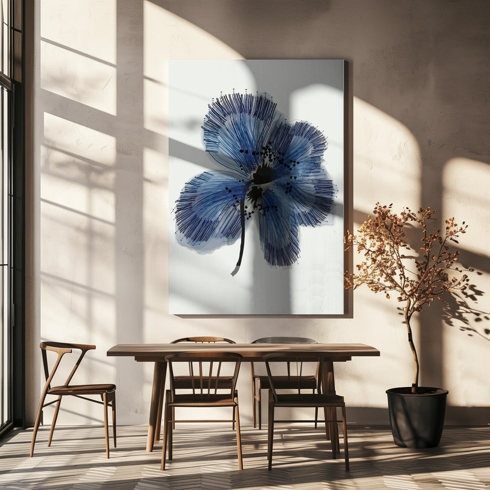 Blaue Blume 1 | Leinwand