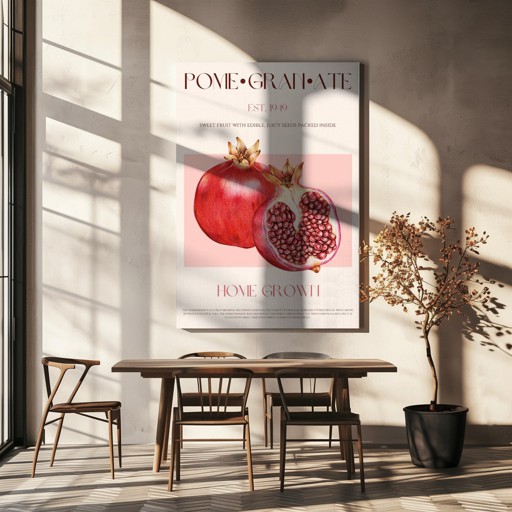 Saftiger Granatapfel | Leinwand