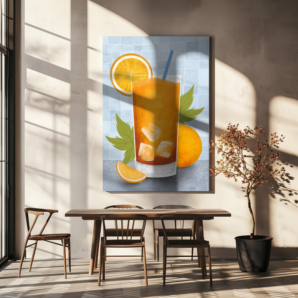 Orangengetränk | Leinwand