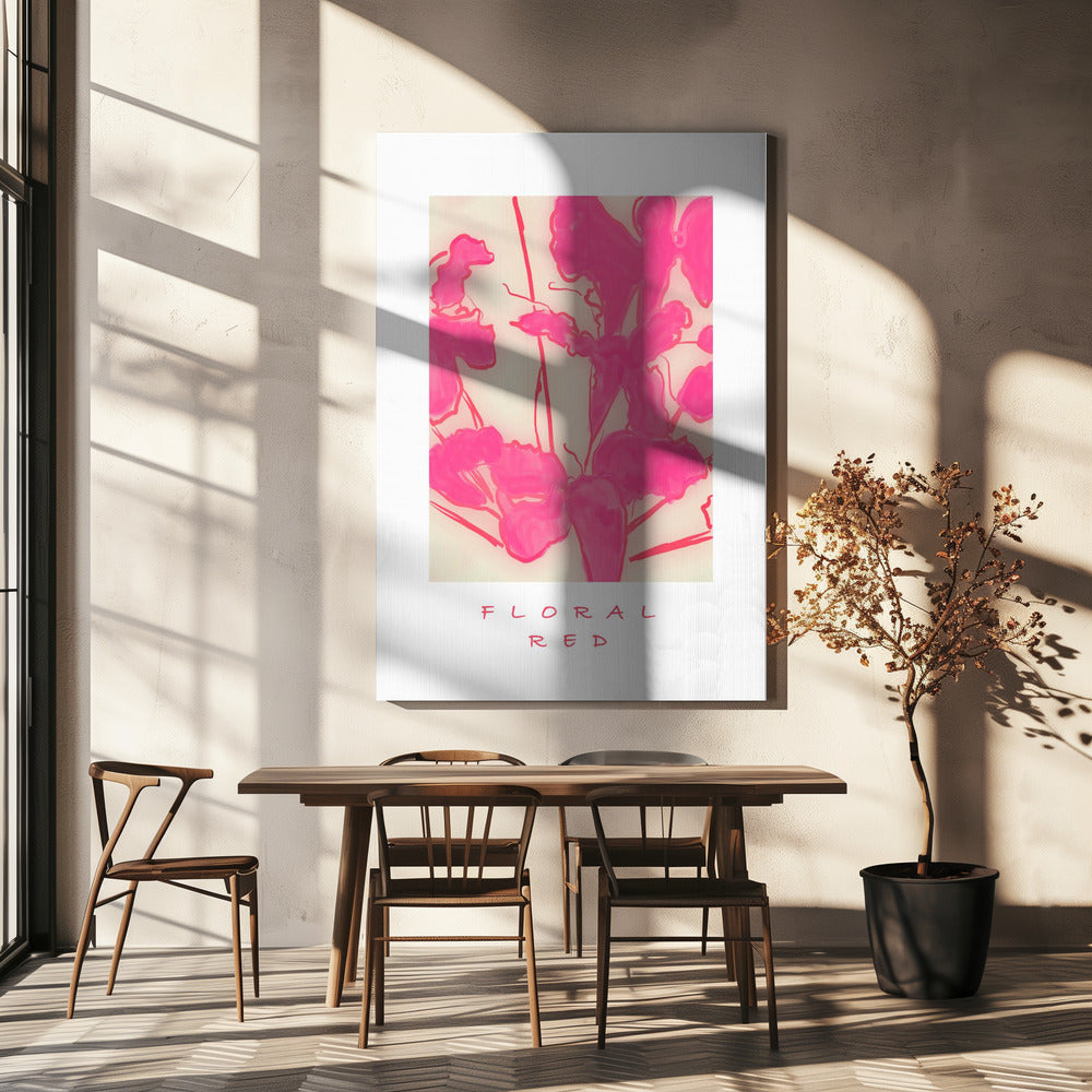 Blumenrot | Leinwand